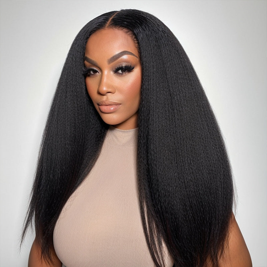 Silky yaki straight clip-in human remy hair extensions